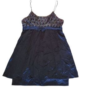 Vintage To To Collection Women's Mini Dress Burgundy Black Size XXL‎ Y2k Glam